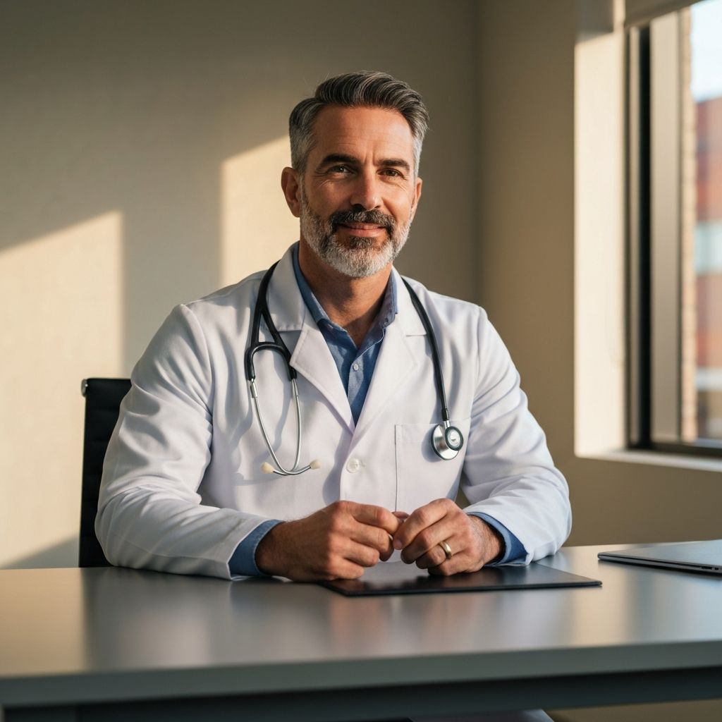 Doctor at Clinical Associate Professor M consulting room in Hobart